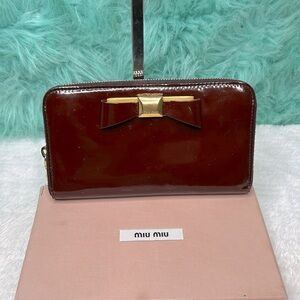 Miu Miu Patent Leather Wallet